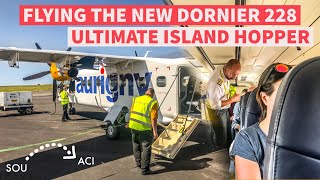 Aurigny Dornier 228NG TRIP REPORT  Southampton to Alderney [upl. by Fallon871]