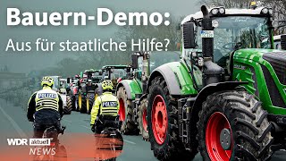 Landwirte demonstrieren Bauern Demo wegen Aus für AgrardieselSubventionen  WDR aktuell [upl. by Niklaus]