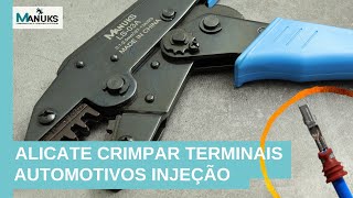 Alicate prensa terminais automotivo faston Manuks Ferramentas LS03A 🛠️ [upl. by Kcirneh]