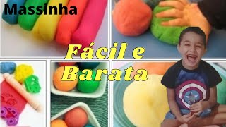 DIY Como fazer massinha caseira fácil e barata [upl. by Hbaruas]