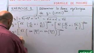 53 Nombres complexes  Formule de Moivre [upl. by Ashby]