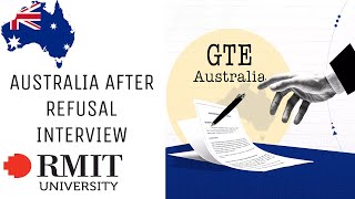 After Visa refusal GTE interview Australia for new COE July Intake studentvisa rmituniversity [upl. by Bassett]