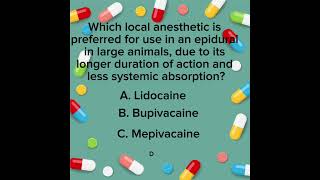 Quiz Time  Local anesthetics 5 [upl. by Voss]