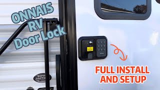 ONNAIS RV Door Lock Guard SE Full Install and Setup Video [upl. by Seiden]