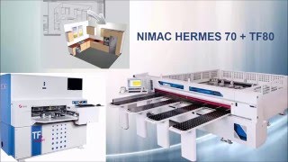 CABINET PRODUCTION FROM POLYBOARD TO NIMAC BEAM SAW AND TO CNC TF80 [upl. by Maynard]