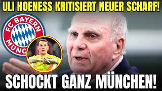 HOENESS KNALLAUSSAGE NEUERZUKUNFT WACKELT  aktuelle nachrichten bayern münchen [upl. by Eluk]