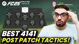 POST PATCH BEST META 4141 FORMATION AND CUSTOM TACTICS  FC 25 ULTIMATE TEAM [upl. by Dorkus]