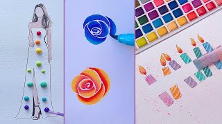 17 Cool Art ideas  Painting tutorials  Easy Art Tips amp Hacks [upl. by Corrie367]