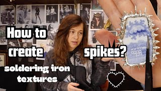 How to create SPIKES Soldering  Spiky Jewelry Tutorial SOFT soldering [upl. by Kenyon]