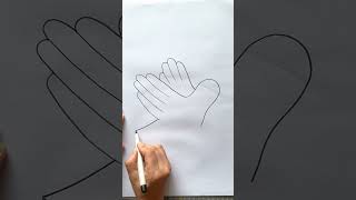 Use your palm to draw a dove of peace drawing youtubeshorts shorts shortsfeed shortvideo like [upl. by Namyl]