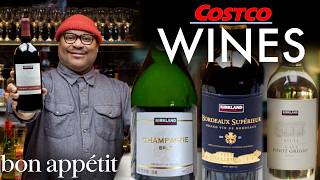 Sommelier Tries Every Costco Wine  World Of Wine  Bon Appétit [upl. by Aiciruam517]