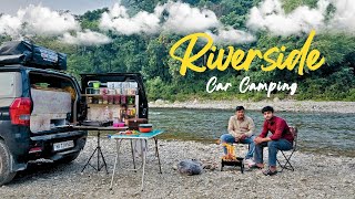 Riverside Car Camping😍🔥  240 Hours Living In DIY Caravan  Camping  Camping [upl. by Eugor]