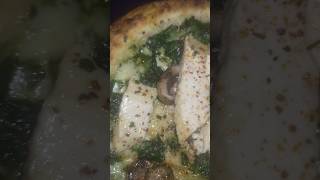 Tuna ventresca on a garlic spinach mushroom pizza food foodlover foodreveal foodie foodideas [upl. by Lynette]