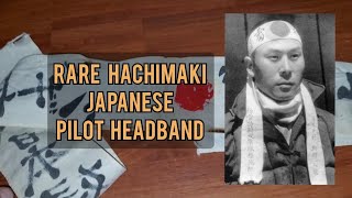 rare kamikaze hachimaki Japanese pilots headband kamikaze samurai ww2 Japan [upl. by Aratas]