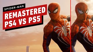 Marvels SpiderMan Remastered PS4 Pro vs PS5 Graphics Comparison [upl. by Ihcekn]