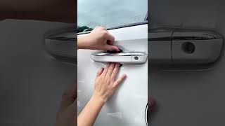 Car door handle guard warning sticker car diy carstickers goodthing reflective [upl. by Sylas]