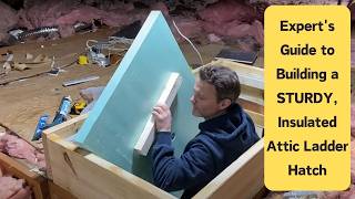 How to Build a Sturdy Air Tight Insulated Attic Hatch for Your Attic Ladder [upl. by Kallick]