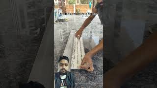 pillar skating fitting granite pillar design marble tiles shortvideoconstruction [upl. by Meagher]