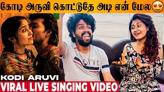 Kodi Aruvi Kottuthe 😍 Pradeep Kumar amp Nithyasrees Live Singing Video Mehandi Circus  Sean Roldan [upl. by Ylrebmek]