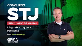 Concurso STJ  Simulado Semanal Língua Portuguesa  Pontuação [upl. by Laenahtan]