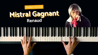 Renaud  Mistral Gagnant Piano Cover [upl. by Hapte]