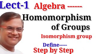 Homomorphism and Isomorphism of Group Bsc Maths [upl. by Einiffit]