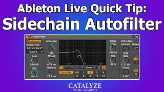 Ableton Live Quick Tip Sidechain Autofilter [upl. by Margarethe]