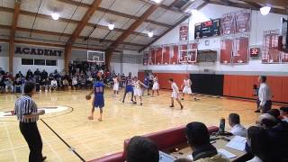 Malverne vs Friends Academy Basketball 201314 part1 [upl. by Ahsilam]