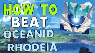 How to EASILY beat Oceanid Rhodeia of Loch in Genshin Impact  Free to Play Friendly [upl. by Narba]