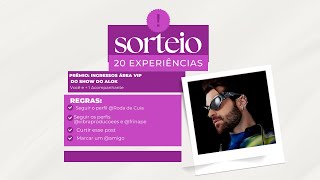 Sorteio promoção experiência VIP show Alok na Frinape 2024 [upl. by Seldon]