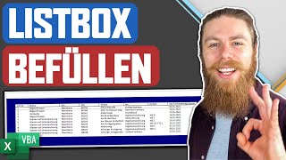 ListBox mit Daten aus Tabelle füllen  kostenloser Download  Excel VBA [upl. by Gunter]