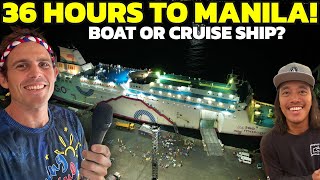 PHILIPPINES GIANT FERRY to MANILA 36 Hour Travel by Boat Shipping Motor [upl. by Ok]