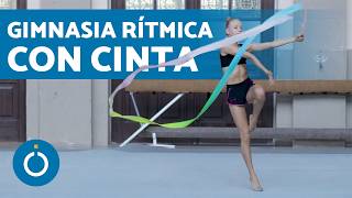 BAILE de GIMNASIA RÍTMICA con CINTA 💫 Gimnasias Rítmica con Cintas para Niños [upl. by Eiznikcm]