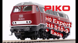 PIKO V091 H0 Expert Diesellok BR 216 52400 und Eaos Wagen 58380 [upl. by Photina]