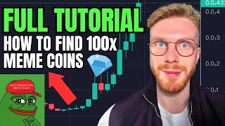 How To Find MEME Coins With HUGE 100x Potential Early FULL Beginners Guide 2023 [upl. by Ahsenek]