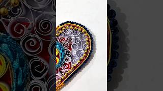 ❤️cute gift idea by using quilling paper  home decor craft art viralvideo drawing shorts bts [upl. by Derron]