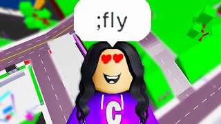 CRAZY FAN GIRL Gets ADMIN in Roblox [upl. by Anelad211]