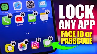 LOCK Any iPhone App With FACE ID or PASSCODE New Easy Method [upl. by Smiley]