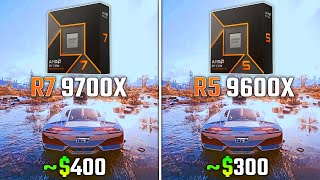 RYZEN 7 9700X vs RYZEN 5 9600X  Test in 6 Games [upl. by Ennahs612]