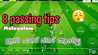 ⚽️ ധാ എത്തി 🥅 8 Passing Tips  PES 2024  eFootball 2024  Malayalam tutorial with gameplay [upl. by Ap]