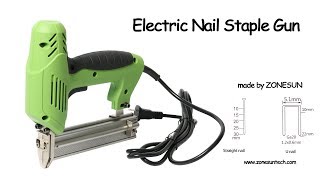 How to use 2 In 1 Framing Tacker Electric Nails Staple Gun [upl. by Carlee917]