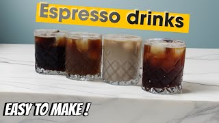 4 Iced coffee drinks explained Coca coffee Iced latte Orange coffee Americano [upl. by Aryad]