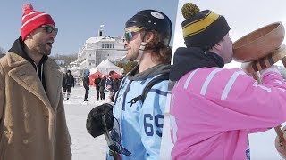 The Barstool Sports Pond Hockey Tournament From The Spittin Chiclets POV [upl. by Westlund]