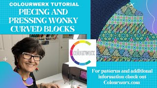 Piecing amp Pressing Wonky Curved Block [upl. by Gnav322]