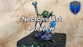 We Are Back Necrons Obeisance List Preview [upl. by Leonardo]