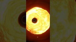 A black hole orbiting a red giant star space astronomy cosmos [upl. by Ailak]