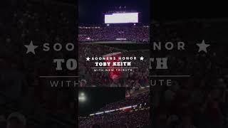 Sooners honor Toby Keith at season home opener against Temple [upl. by Atiuqehs773]