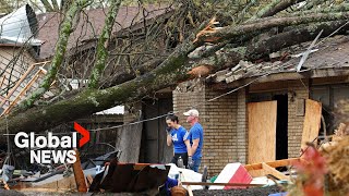 At least 3 dead in Arkansas after powerful tornado sweeps through region [upl. by Nickola139]