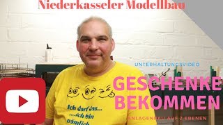 Bescherung bei Niederkasseler Modellbau UNTERHALTUNGSVIDEO Modelleisenbahn Moba Eisenbahn [upl. by Phillane188]