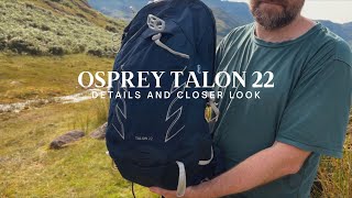 Osprey Talon 22 daypack Bag 360 and a loser look at the features and details [upl. by Omora]